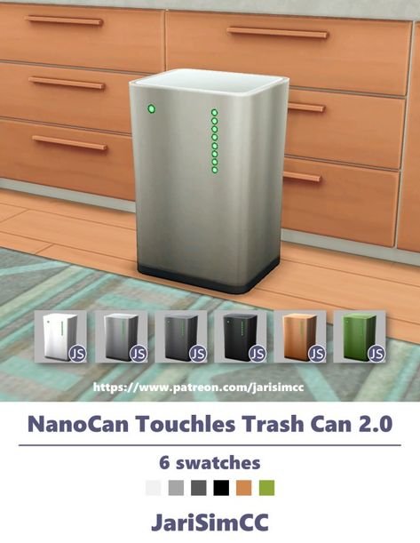 JariSimCC NanoCan Touchless Trash Can 2.0 Sims 4 Cc Money Trash Can, Sims 4 Cc Mailbox Patreon, Trash Can Sims 4 Cc, Sims 4 Cc Trash Can, Sims 4 Trash Can Cc Patreon, Sims 4 Recycle Bin Cc, The Sims, Sims 4, Trash Can