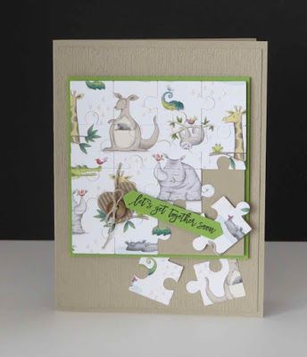 Bee Birthday Cards, Puzzle Cards, Thinlits Dies, Love You To Pieces, Bee Birthday, Puzzle Pieces, Stampin Up Cards, I Got This, My Friend