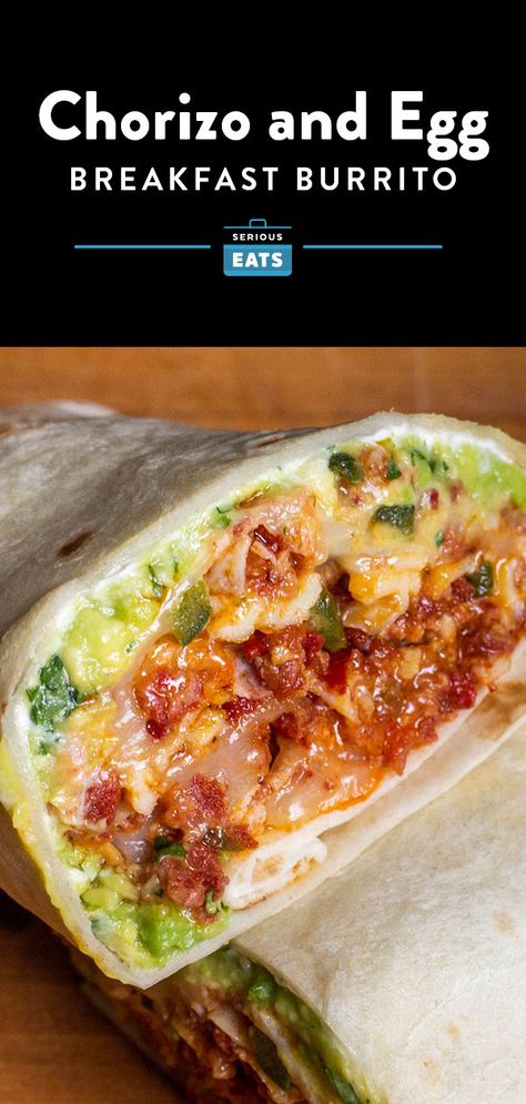 Breakfast Burritos With Refried Beans, Refried Bean Breakfast Burrito, Breakfast With Refried Beans, Breakfast Burittos Recipes, Egg Chorizo Burrito, Refried Beans Breakfast Ideas, Huevos Rancheros With Chorizo, Breakfast Burrito Recipe Chorizo, No Egg Breakfast Burrito