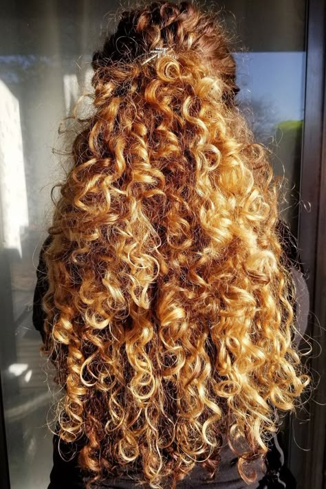 Curly Hairstyle Half Up Half Down, Long Curly Hairstyles For Wedding, Very Long Curly Hair, Curly Hair Half Up Half Down, Curly Hair Long, Super Curly Hair, Long Natural Curly Hair, Half Up Half Down Hairstyle, Curly Blonde Hair