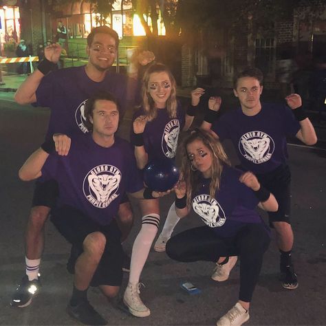 Dodgeball Team Outfits, Globo Gym Dodgeball Costume, Dodgeball Costume, Team Outfits, Trivia Night, Diy Costume, Couples Halloween, Couple Halloween, Costume Ideas