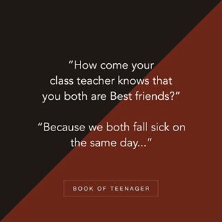 Bunking Classes Funny Quotes, Class Quotes, Doodle Quotes, Scribbled Stories, We Are Best Friends, Best Friendship Quotes, School Jokes, Real Friendship, Funny School Jokes