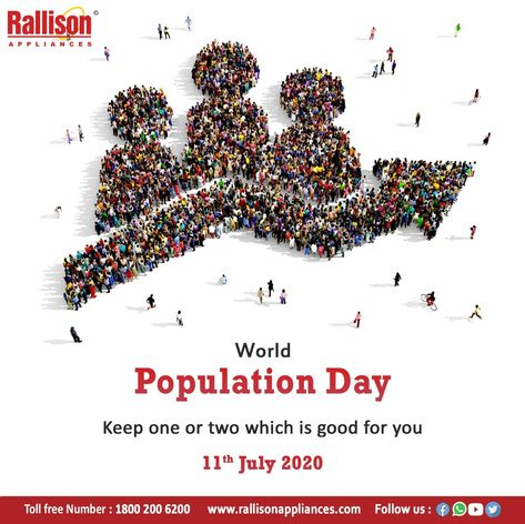 World Population Day ! #rallisonappliances World Population Day Creative Ads, World Population Day Creative, World Population Day, Population Day, Diagnostic Centre, Real Estate Banner, Furniture Ads, Fabric Photography, World Population