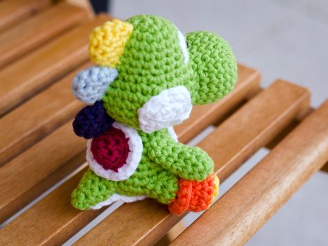 Yoshi Amigurumi – GROAAAR by anjizilla Yoshi Amigurumi, Yoshi's Woolly World, Crochet Amigurumi Free Patterns, Crochet Amigurumi Free, Halloween Crochet, Diy Crochet Projects, Amigurumi Free Pattern, Crochet Techniques, Crochet Patterns Amigurumi