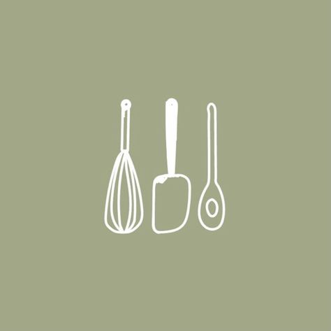 Utensil icon for cooking apps Cooking Icon, Cooking Fever, How To Cook Greens, Restaurant Icon, Baking Logo, Instagram Feed Planner, Cooking App, Planner Icons, Green Highlights