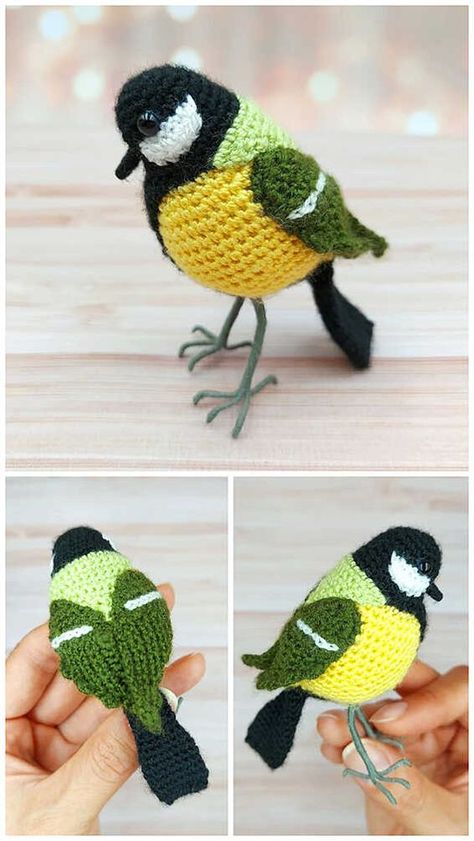 Amigurumi Birds Free Pattern, Free Bird Crochet Pattern, Crochet Bird Patterns Free, Bird Crochet Pattern Free, Crochet Birds Free Pattern, Bird Amigurumi Free Pattern, Crocheted Birds, Bird Crochet, Crochet Bird