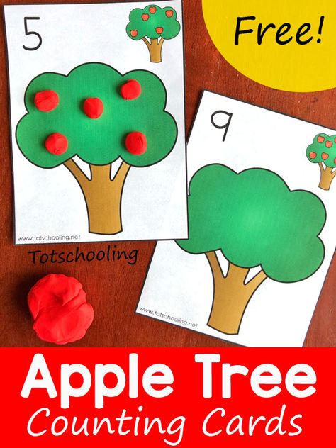 Apple Math Preschool, Apple Math Games, Math Apple Activities, Preschool Apple Theme, Fall Math Activities, Counting Activities Preschool, Apple Lessons, Apple Math, Apple Preschool