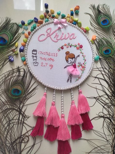 Baby details memories hoop hand embroidery Baby Hoop Art, Baby Hand And Foot Prints, Wedding Embroidery Hoop, Baby Footprint Art, Big Pores, Handmade Portrait, Embroidery Hoop Art Diy, Baby Art Projects, Hand Work Design