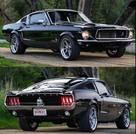 Ford Mustang Classic, 1968 Mustang, Old Muscle Cars, Auto Retro, Ford Mustang Fastback, Ford Torino, Custom Muscle Cars, Mustang Fastback, Ford Classic Cars