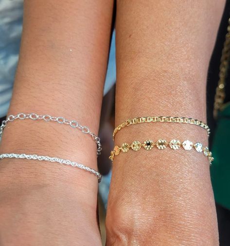 Celebrate the unbreakable bond between mothers and daughters with our exquisite "Mama & Daughter ❤️ Gold & Silver Permanent Jewelry." Crafted with love and precision, these matching bracelets symbolize the enduring connection and shared moments between generations. Each bracelet, a blend of gold and silver, represents the unique qualities that both mother and daughter bring to their relationship. Permanent Necklace, Permanent Anklet, Permanent Bracelet, Mama Daughter, Mothers And Daughters, Silver Sisters, Permanent Jewelry, Ladies Night, Mother And Daughter