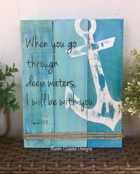 Anchor Bathroom Decor, Anchor Bathroom, Anchor Wall Art, Theme Painting, Beach Themed Crafts, Anchor Decor, Nautical Crafts, Beach Bathroom, Coastal Theme