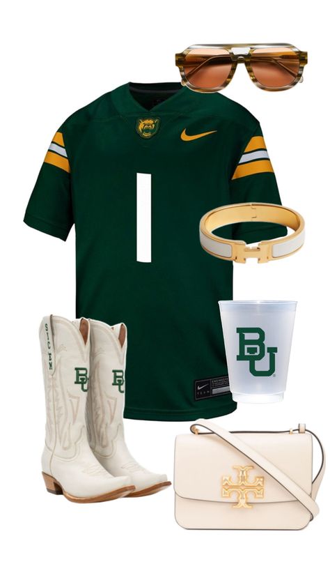 baylor game day outfit inspo Baylor Game Day Outfit, Baylor Football, Preppy Country, College Game Day, College Game Days, Game Day Outfit, Party Fits, Day Outfits, Concert Fits