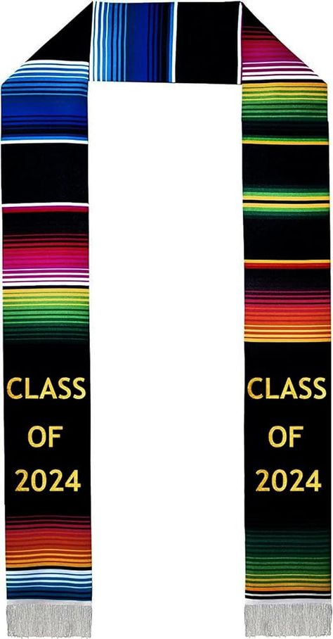 Amazon.com: Deluxe Mexican Graduation Sash 2024 | Mexican Graduation Stole Class of 2024 | Authentic Mexican Art Serape Stole Mexican Sash for Graduation 2024 : Clothing, Shoes & Jewelry Sash For Graduation, Mexican Graduation Sash, Graduation Accessories, Graduation Ribbon, Mexican Graduation, Graduation Sash, Graduation 2024, Mexican Heritage, Graduation Stole