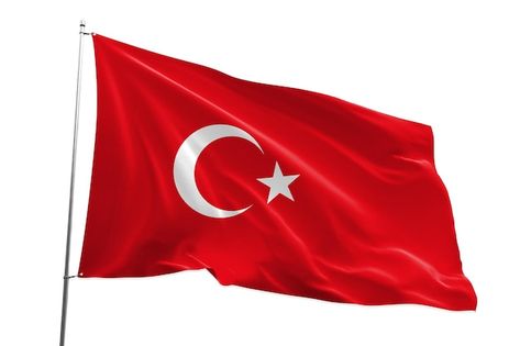 Turkey Flag, Flag Photo, Grand Theft Auto, Premium Photo, White Background, Dj, Stock Images, Flag, Stock Photos