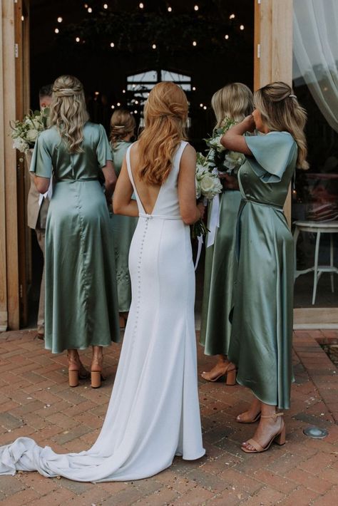 Elegant Bridesmaid Dress Sage Green Bridesmaid, Pregnant Bridesmaid, Green Bridesmaid Dress, Bridesmaid Wrap, Waterfall Dress, Wrap Dress Bridesmaid, Dress Outer, Sage Green Bridesmaid Dress, Elegant Bridesmaid Dresses