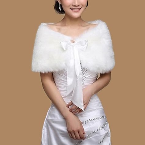 Faux Fur Wraps Shawls Women s Wrap Bridal s Wraps Pure Bridal Sleeveless Faux Fur Wedding Wraps With Pure Color For Wedding Fall 2023 - US $9.49 Shawl For Wedding, Faux Fur Wedding, Attractive Features, Faux Fur Cape, Wedding Party Accessories, Faux Fur Wrap, Bridal Wedding Shoes, Bridal Shawl, Wedding Jacket