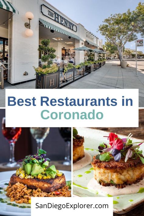 Looking for a good place to eat in Coronado? This list of best restaurants in Coronado (recommended by a local) will help you find one that hits the spot. Coronado Island Restaurants, Coronado Restaurants, 2023 Adventure, Coronado Island San Diego, Coronado San Diego, Restaurants For Birthdays, Lunch Places, Cali Trip, San Diego Food