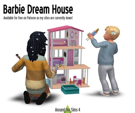 Sims 4 - Barbie House (while my sites are down...) Sims 4 Bounce House Cc, The Sims 4 Cc Furniture Pool Patreon, Deco Shoes Sims 4 Cc, Barbie Sims 4 Cc Patreon, Sims 4 Cc Furniture Functional Bedroom Patreon, Sims 4 Cc Dollhouse, Sims 4 Kids Furniture Cc, Barbie Sims, The Sims 4 Bebes