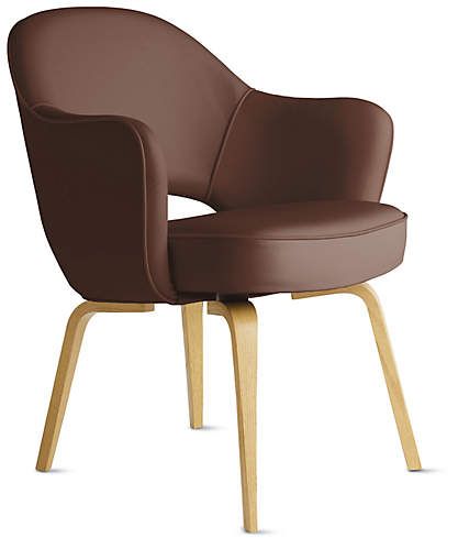 Saarinen Executive Armchair - Wood Legs Saarinen Executive Chair, Bent Wood, Wood Arm Chair, Sleeper Chair, Executive Chair, Chair Bench, Miami Design, Armchair Design, Fabric Seat