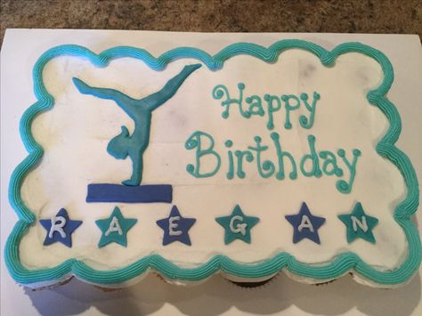 Gymnastics Birthday Cakes, Gymnastics Cakes, Gymnast Birthday Party, Pull Apart Cake, Cake Pulls, Gymnastics Birthday, Pull Apart Cupcakes, Birthday Freebies, Cupcake Birthday Cake