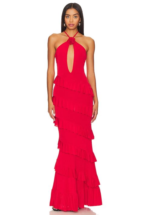 NBD Bray Maxi Dress in Bright Red | REVOLVE Social Calendar, Glass Of Champagne, Her Closet, Autumn Beauty, Life Of The Party, Young At Heart, Dress Inspo, The Girl Who, Fashion Help