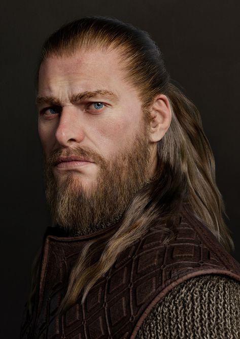 Viking Portrait, Viking Men, Character Inspiration Male, Fantasy Portraits, Face Reference, Human Male, Long Journey, Dungeons And Dragons Characters, Fantasy Castle