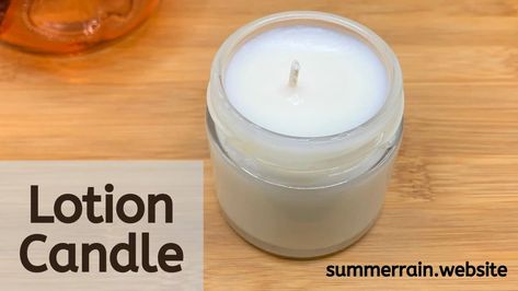 How To Make Lotion Candles, Lotion Candles Recipe, Lotion Candles Diy, Lotion Candle Recipe, Massage Candle Recipe, Soy Candle Recipe, Candle Recipe, Lotion Candle, Candle Scents Recipes