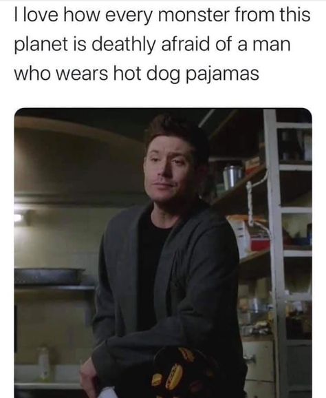 Funny But True, Supernatural Jokes, Spn Memes, Supernatural Fan Art, Supernatural Pictures, Supernatural Dean Winchester, Supernatural Quotes, Winchester Supernatural, Supernatural Destiel