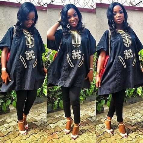 Agbada-Dresses-with-Tights Agbada Outfits For Women - 20 Ways To Wear Agbada In Style Agbada Outfit, Afro Beauty, Kitenge Designs, Nigerian Style, African Designers, African Shoes, Bellanaija Weddings, Nigerian Fashion, Dresses African