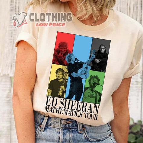 Ed Sheeran Shirt Ideas, Mathematics Tour Outfit, Ed Sheeran Merch, Ed Sheeran Concert, Ed Sheeran T Shirt, Boston Calling, Concert Ideas, Fan Poster, Rock In Rio