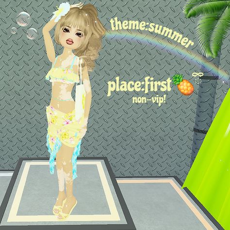 dress to impress(dti) summer theme outfit idea!🌝ྀི Check more at https://beautyfashionideas.com/dress/dress-to-impressdti-summer-theme-outfit-idea%f0%9f%8c%9d%e0%be%80%e0%bd%b2/ Summer Theme Outfit, Roblox Dress, Outfit Holiday, Disco Dress, Summer Theme, Holiday Outfit, Fit Ideas, Themed Outfits, Holiday Dress