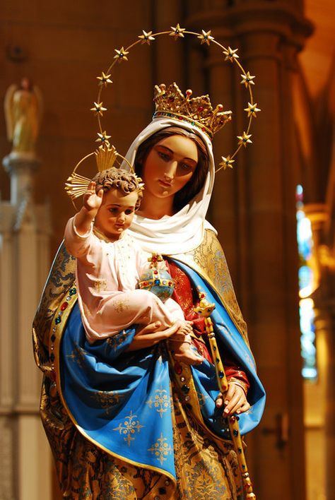 Baby Jesus Statue, Blessed Mother Statue, Jesus Mother, Mother Mary Images, Virgin Mary Statue, Images Of Mary, Mama Mary, Mary Statue, Queen Of Heaven