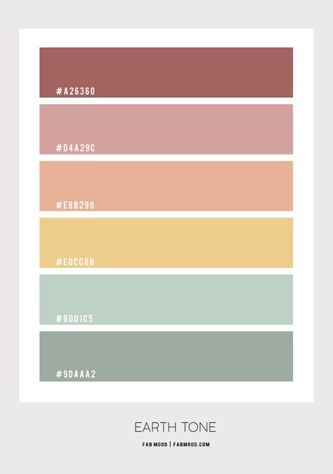 Earth Tone Color Scheme – Color Palette #64 1 - Fab Mood | Wedding Colours, Wedding Themes, Wedding colour palettes Earth Tone Color Palette, Pantone Colour Palettes, Hex Color Palette, Earth Tone Color, Color Schemes Colour Palettes, Pastel Colour Palette, Brand Color Palette, Bohol, Color Palate