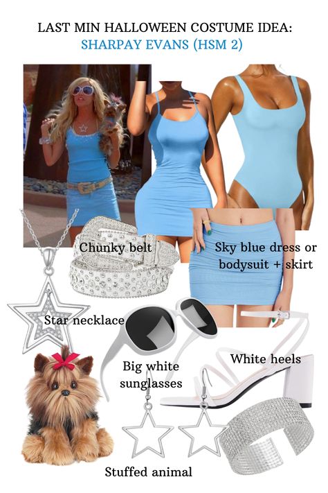 super simple & trendy sharpay evans halloween costume inspo 2023 with pieces from amazon! *affiliate link included Sharply Evans Halloween Costume, Sharply Evens Costume, Gabriella And Sharpay Costumes, Sharpay Evans Costume, Sharpay Evans Outfits Hsm 1, Sharpay Evans Dress To Impress, Sharpay Evans, Sharpay Evans Outfits, Blocksburg Outfit Codes￼