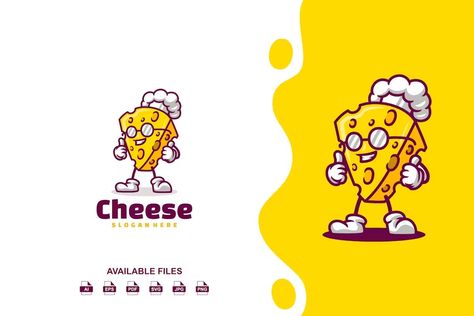 Cheese Logo, Logos ft. cheese & vector - Envato Elements Cheese Vector, Cheese Logo, Logo Design Set, Cake Logo, Brand Icon, Creative Graphic Design, Cartoon Logo, Retro Cartoons, Logo Mockup