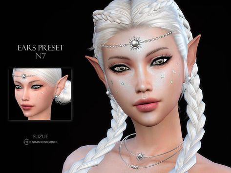 The Sims Resource - Ear Preset N7 Vampire Ears Sims 4 Cc, Elf Hair Sims 4 Cc, Sims4 Elf Cc, Sims 4 Cc Elf Clothes, Sims 4 Elf Ears, Sims 4 Elf Cc, Sims 4 Presets, Sims 4 Medieval Cc, Sims 4 Fantasy Cc