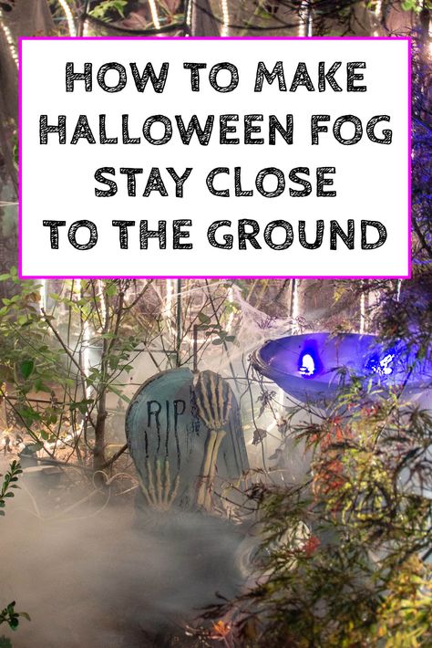 Learn how to make low lying fog with an inexpensive fog machine and a few cheap construction supplies. This is one of the easiest fog machine ideas for making your Halloween yard haunt or party look spooky. Fog Machine Halloween, Diy Fog, Fog Chiller, Low Lying Fog, Ground Fog, At Home Decor, Yard Haunt, Halloween Graveyard, Spooky Places