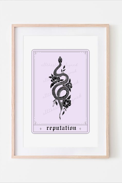 Swiftie wall art eras tours reputation era aesthetic swiftie art snake tattoo style purple poster taylor swift album artwork print posters Taylor Swift Reputation Tattoo Snake, Taylor Swift Art Reputation, Reputation Snake Taylor Swift, Reputation Room Decor, Reputation Artwork, Taylor Swift Snake Tattoo, Reputation Snake Tattoo, Reputation Taylor Swift Tattoo, Taylor Swift Tattoo Reputation