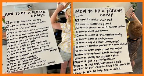 Mom Goes Viral For Her "How To Be A Person" Summer Camp Idea Summer Schedule, Big Feelings, Library Events, Parenting Done Right, Scary Mommy, Family Movie Night, Todo List, Summer Camps, Small Moments