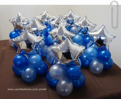 Stars Balloon Centerpieces are perfect for birthdays, anniversaries, or any celebration where you want to make a statement. These stunning centerpieces combine shimmering stars with colorful balloon arrangements, creating a floating effect that’s both elegant and playful. Whether you’re decorating a small gathering or a grand event, our Stars Balloon Centerpieces will light up the room and leave a lasting impression! ✨ #BalloonDecor #EventInspiration #PartyDecor Star Balloon Centerpieces, Balloon Centerpieces Diy, Star Centerpieces, Deco Ballon, Small Balloons, Balloon Arrangements, Balloon Centerpieces, Balloon Backdrop, Balloon Columns