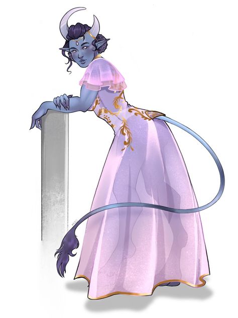 Whops!!wrong door 💝💝 Dnd Tiefling, Heroic Fantasy, Dungeons And Dragons Characters, Dnd Art, Character Design References, Character Creation, Dnd Characters, Creature Design, Character Portraits