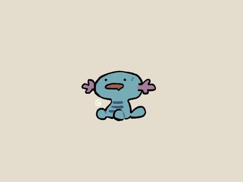 Wooper Pokemon, Pokemon Backgrounds, Pokemon Stickers, Cute Doodles Drawings, Pokemon Pictures, Cute Little Drawings, Cute Animal Drawings, Cute Pokemon, Doodle Drawings