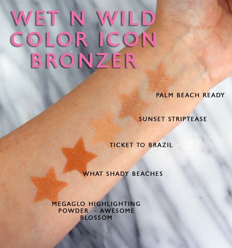 Wet N Wild Coloricon Bronzer Swatches Wet And Wild Bronzer, Wet N Wild Bronzer, Hula Bronzer, Bronzers For Dark Skin, Nyx Matte Bronzer, Products Recommendations, Physicians Formula Butter Bronzer, Highlighter Swatches, How To Apply Bronzer