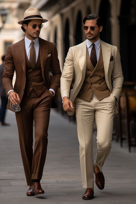 Old Money Art, Three Piece Suits, Business Casual Attire For Men, Best Wedding Suits, Formal Attire For Men, Money Art, Stylish Mens Suits, Rare Features, Classy Outfits Men