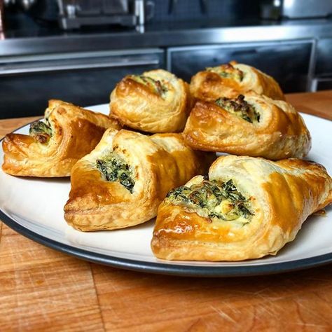 Recipe c/o David Puddy Spinach Puffs Recipe, Spinach Puffs, Spinach Puff, David Spade, Disney Foods, Disney Dishes, Emperor's New Groove, Pastry Appetizer, Disney Dinner