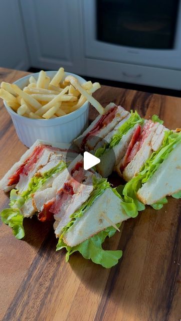 Tom on Instagram: "On Fridays we make sandwiches- “The Club” 
#sandwich #clubsandwich #cookingvideo #asmrcooking" Sandwich Recipe Videos, Turkey Club Sandwich, Club Sandwich Recipes, Turkey Club, Club Sandwich, Cooking Videos, Sandwich Recipes, The Club, May 17