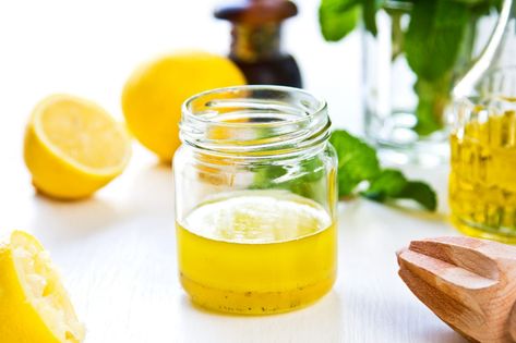 On Ina Garten's instagram, the Barefoot Contessa makes her lemon vinaigrette and shares the recipe. Italian Volcano Lemon Juice Recipes, Citrus Herb Vinaigrette, Lemon Vinegrette, Vinegrette Dressing, Lemon Vinegarette, Lemon Vinaigrette Recipe, Lemon Juice Recipes, Dijon Vinaigrette, Easy Salad Dressing