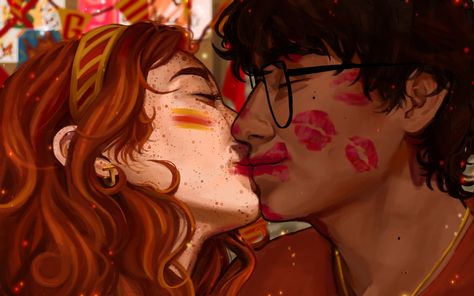 Lis 🇻🇪 ☆˖ ° (@Shikiiri) on X James X Lily Fanart, Harry James Potter Fanart, Lily Evans Fan Art, James Potter Fanart, Jily Fanart, Marauders Ships, Marauders Fan Art, Lily Potter, Gay Harry Potter