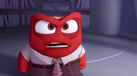 Angry Inside Out, Anger Inside Out, Angry Inside, Gif Angry, Inside Out Anger, What Gif, Disney Inside Out, Tri Star, New Line Cinema