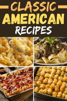 American Dinner Recipes, American Recipes Dinner, Dinner American, American Cuisine Recipes, Lunch Side Dishes, American Food Recipes, Salads Lunch, Comfort Food Dinners, American Dinner